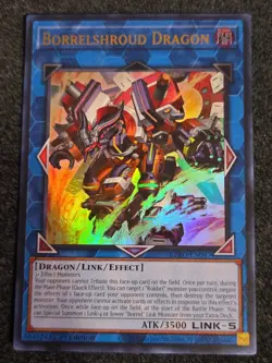 Yugioh! Borrelshroud Dragon - BPRO-EN047 - Ultra Rare - 1st Edition Near Mint, E - Image 1