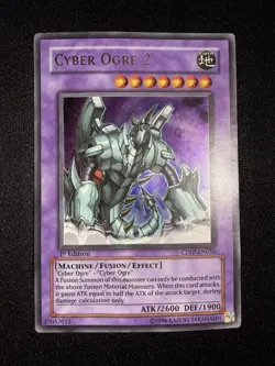 Yu-Gi-Oh! "Cyber Ogre" CDIP-EN036 | 1st Edition | Ultra Rare | MP/Bent - Image 1