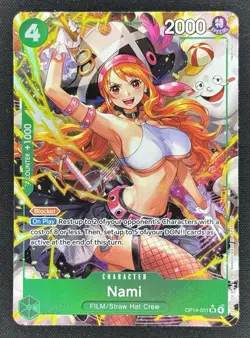 Nami Alt Art OP14-031 SR One Piece The Azure Sea's Seven NM ENGLISH - Image 1