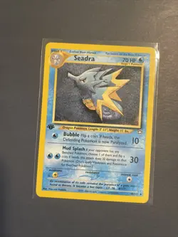 SEADRA 48/111 - 1ST EDITION - Neo Genesis - VINTAGE WOTC Pokemon Card - NM - Image 1