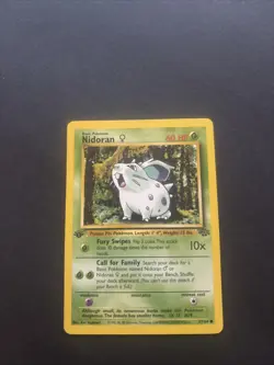 Pokemon Nidoran TCG Jungle Card 57/64 1st Edition - Image 1