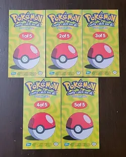 NM/LP! Pokemon TOPPS Series 1 Complete Jumbo Card Set 5/5 Tin Topper Chrome - Image 2