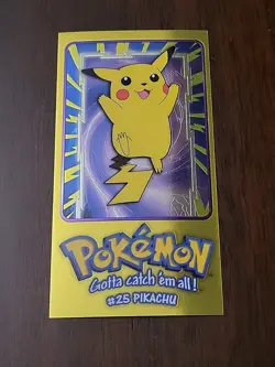 NM/LP! Pokemon TOPPS Series 1 Complete Jumbo Card Set 5/5 Tin Topper Chrome - Image 3