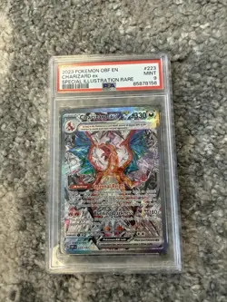 Charizard EX Obsidian Flames Special Illustration Rare Card 223/197 PSA 9 - Image 1