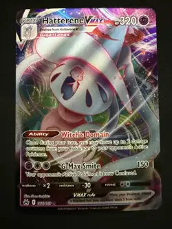 Hatterene VMAX 066/159 Crown Zenith Holo NM/M PSA Contender Pokemon Card - Image 1