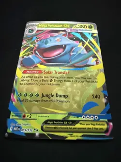 Mega Venusaur ex 003/132 Mega Evolution Holo NM/M PSA Contender Pokemon Card - Image 4