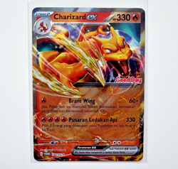 Charizard ex 144/SV-P Kopi Good Day Promo Indonesian Holo Pokemon Card - Image 1