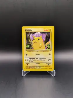 Pokemon Pikachu TCG Base Set Unlimited Common Card 58/102 - Image 1