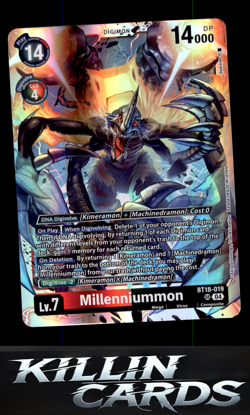 Millenniummon BT18-019 SR Digimon Card Game Super Rare Release Special Booster 2 - Image 1