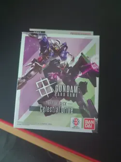 ST-07 Celestial Drive Starter Deck Gundam Card Game NO BONUS PACK - Image 1