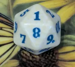🎲 MTG MAGIC THE GATHERING Azorius Guild Prerelease Kit Spindown D20 Dice - Image 2