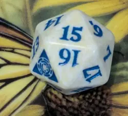 🎲 MTG MAGIC THE GATHERING Azorius Guild Prerelease Kit Spindown D20 Dice - Image 3
