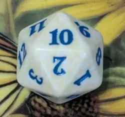 🎲 MTG MAGIC THE GATHERING Azorius Guild Prerelease Kit Spindown D20 Dice - Image 4
