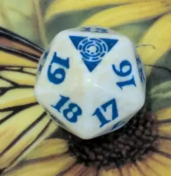 🎲 MTG MAGIC THE GATHERING Azorius Guild Prerelease Kit Spindown D20 Dice - Image 5