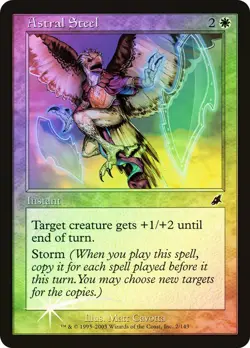 Magic the Gathering ASTRAL STEED #2/143 White Foil Common 2003 Un-played Scourge - Image 1