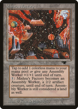 Mishra’s Factory (Fall) x1 - Antiquities - R80 - EX/NM _ MTG _ 4RCards - Image 1