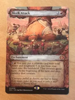 Magic the Gathering MTG Meek Attack Showcase Lorwyn Eclipsed NM - Image 1
