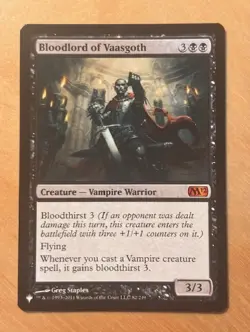 Magic the Gathering MTG Bloodlord Of Vaasgoth Core Set 2012 M12 LP - Image 1