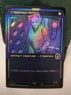 Cyberman Patrol (Showcase), Doctor Who, Magic the Gathering, MTG, FOIL (0550) - Image 1