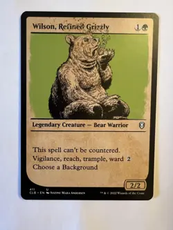 Magic the Gathering Wilson, Refined Grizzly Showcase #411 Commander Legends NM - Image 1