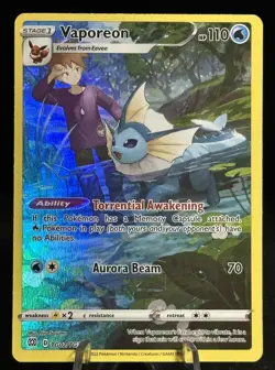 Pokemon Vaporeon TCG TG02/TG30 Brilliant Stars Trainer Gallery Ultra Rare Holo - Image 1