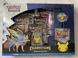 Pokemon TCG Celebrations 25th Zacian Deluxe Pin Collection Box New Sealed - Image 1