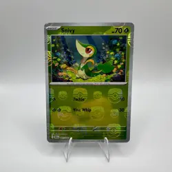 Pokemon Snivy 001/086 Black Bolt Master Ball Pattern Holo TCG Card - Image 1
