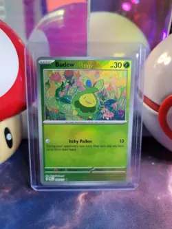 Budew 4/131 Pokemon TCG S&V Prismatic Evolutions Pokeball Common Holo NM - Image 1