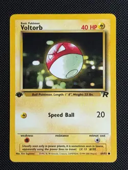 1# Pokemon Cards Voltorb 69/82 1ST EDITION Team Rocket Common - Image 1