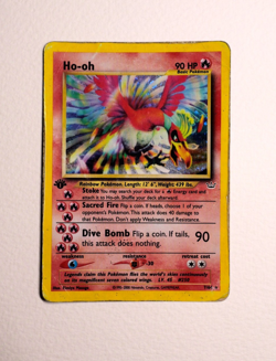 Pokemon TCG Ho-Oh Neo Revelation Holo Card 7/64 - 1st Edition - Image 1