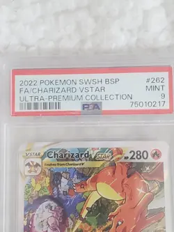 pokemon card psa 9 Charizard vstar - Image 1