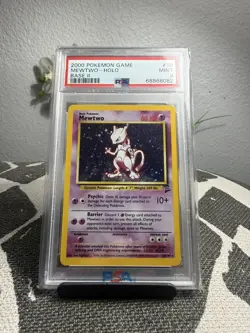 2000 Pokemon Game Base II Mewtwo Holo 10/130 PSA 9 - Image 1