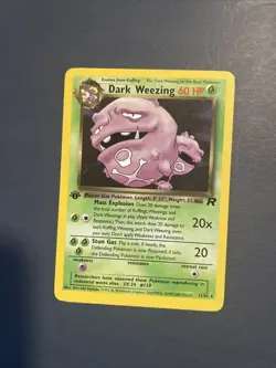 NM/Mint 1st Edition Dark Weezing Team Rocket 31/82 Pokemon Rare WOTC Vintage - Image 1