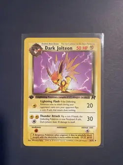 1st Edition Dark Jolteon 38/82 - Team Rocket - Uncommon - Pokemon - NM - Image 1