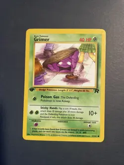 Pokemon TCG - GRIMER - 1ST EDITION - 57/82 - Team Rocket (2000) - WOTC - NM - Image 1