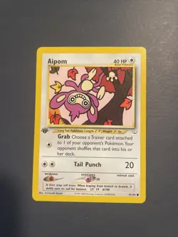 Aipom 41/64 Neo Revelation 1st Edition 2000 Vintage Pokemon NM p24 - Image 1