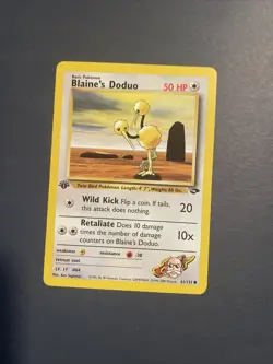 2000 Pokemon TCG 1st Edition Gym Challenge Blaine's Doduo 61/132 Common WOTC NM - Image 1