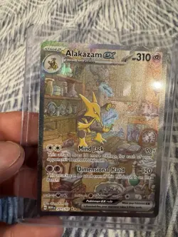 Pokemon Alakazam ex Special Illustration Rare 201/165 Scarlet & Violet 151 Holo… - Image 1