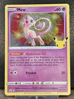 Pokemon Celebrations Mew Holo 11/25 Near Mint 25th Anniversary Englisch - Image 1