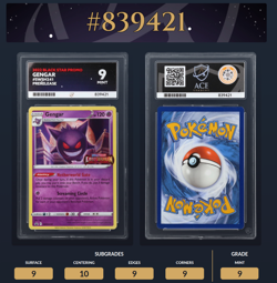 Gengar SWSH241 Lost Origin Pre Release Black Star Promo Pokemon TCG - ACE MINT 9 - Image 1