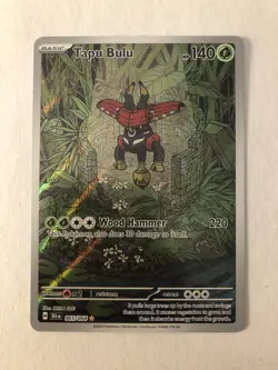Tapu Bulu 065/064 - Shrouded Fable Illustration Rare Pokemon TCG NM - Image 1