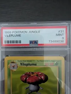 Pokemon Vileplume 1st Edition #31/64 Non-Holo Rare 1999 Jungle PSA Mint 9 - Image 3