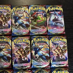 Pokemon TCG Sword and Shield Base Set Booster Pack (20 Lot) NEW/SEALED - Image 3
