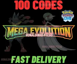 100x Mega Evolution Codes Booster Pokemon TCG LIVE - PTCGL - SENT FAST - Image 1