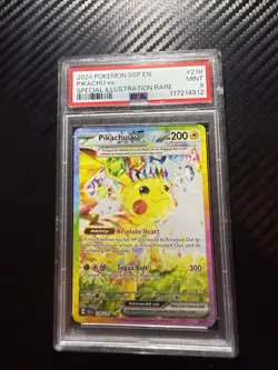 Pokemon TCG Pikachu EX 238/191 PSA 9 Special Illustration Rare Surging Sparks - Image 1