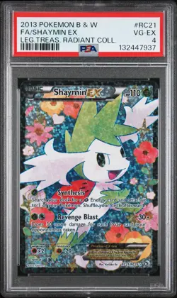 2013 Pokemon Shaymin ex RC21/RC25 Legendary Treasures Radiant Collection PSA 4 - Image 1