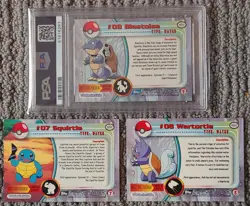 1999 Topps Pokemon T.V. Blastoise PSA 8 NM-MINT Condition ~ Squirtle & Wartortle - Image 2