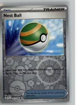 NEST BALL 181/198 UC SCARLET & VIOLET POKEMON REVERSE HOLO NM - Image 1