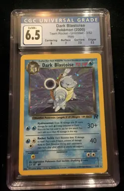 2000 POKEMON TEAM ROCKET DARK BLASTOISE #3 HOLO-CGC 6.5 EX/NM+ FRESHLY GRADED! - Image 1