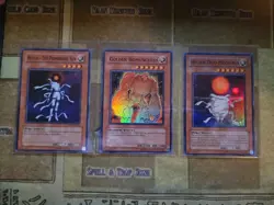YUGIOH HELIOS THE PRIMORDIAL SUN + HELIOS DUO MEGISTUS + GOLDEN HOMUNCULUS WC6 - Image 1